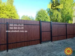 Ворота з профлиста у Кривому Розі від виробника