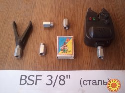 Рыбацкая гайка, болт для Род Пода BSF 3/8 дюйма (для вкручивания сигнализатора)