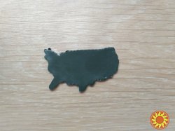 Наклейка на авто Флаг Америка алюминиевые на авто или мото
