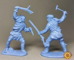 Набор солдатиков "Индейские войны 18ст.", 1/32мм, 54мм, 2-е фигурки, игрушки, подарки