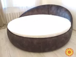 Кругле ліжко Місяць. Ліжко кругле під матрац Д 200 см. Виготовлення круглих ліжок.