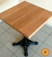 Опора для столу із чавуну Сен-Тропе Н 725 мм. Хрестоподібна чавунна опора для столу.