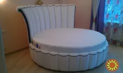 Кругле ліжко в спальню Єлизавета. Виробництво круглих ліжок у Києві.