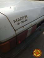 Наклейка на авто Made in my garage Чёрная ,Белая светоотражающая
