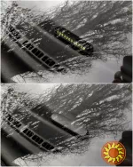 Табличка с Вашим номером телефоном под лобовое стекло в авто Чёрный