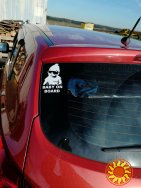Наклейка на авто Ребенок в машине Baby on board Большая