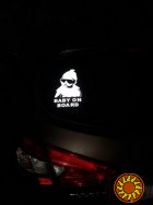 Наклейка на авто Ребенок в машине Baby on board Большая