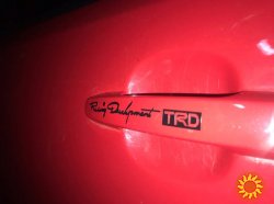 Наклейки на авто TRD на ручки № 7