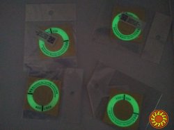 Наклейка на замок зажигания фосфорная авто, мото