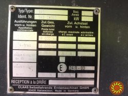 комбайн Claas Lexion 480 2003 г/в, двиг. CAT : 412 л. с. наработка-2.273 м.ч