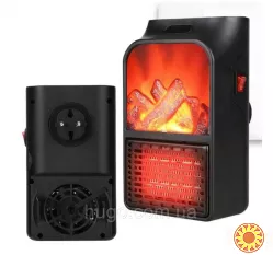 Портативний обігрівач з LCD екраном 900Вт, Flame Heater / Електрообігрівач міні камін.