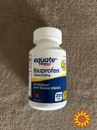 Equate 200 мг 250 таблеток ібупрофен, США.